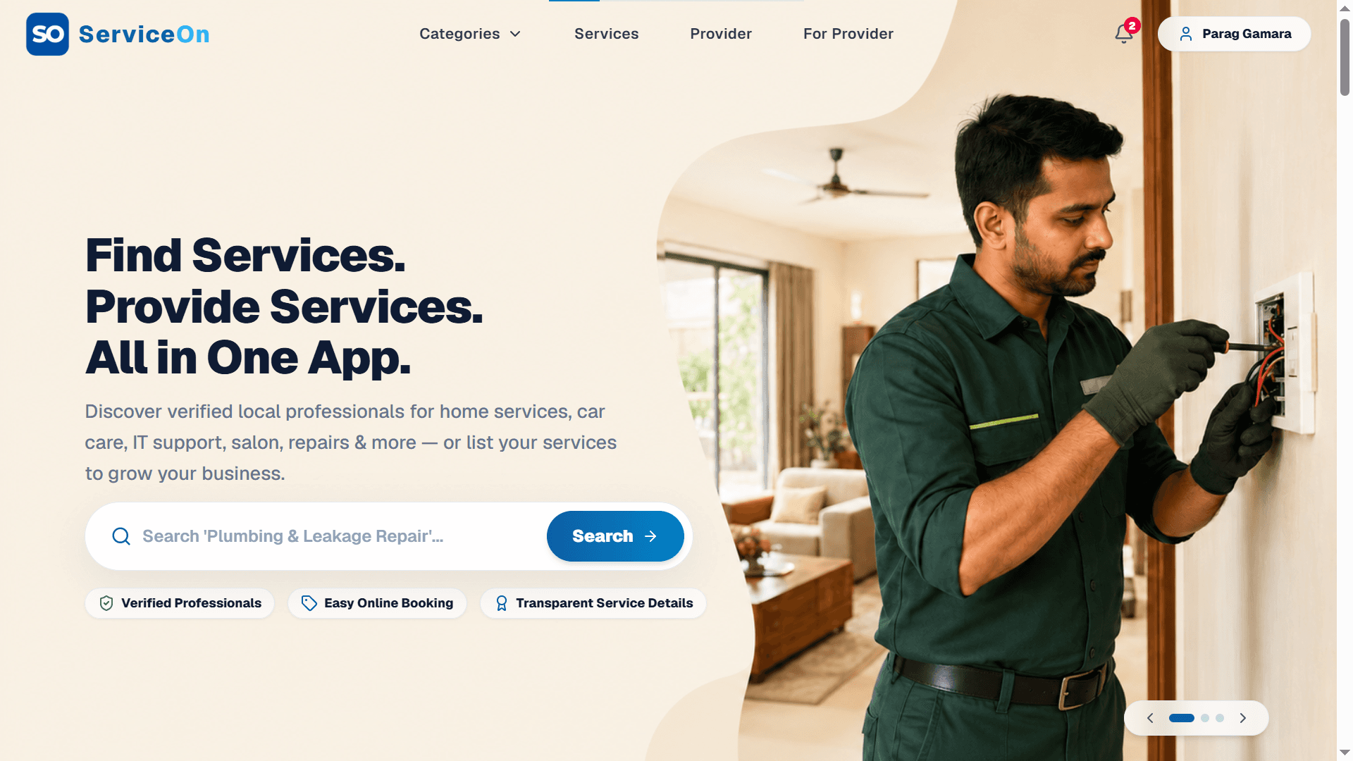 ServiceOn Customer Web Marketplace